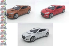 Hyundai GENESIS Coupe 1:34-1:39 Die Cast Car White/Red/Gold Collection New