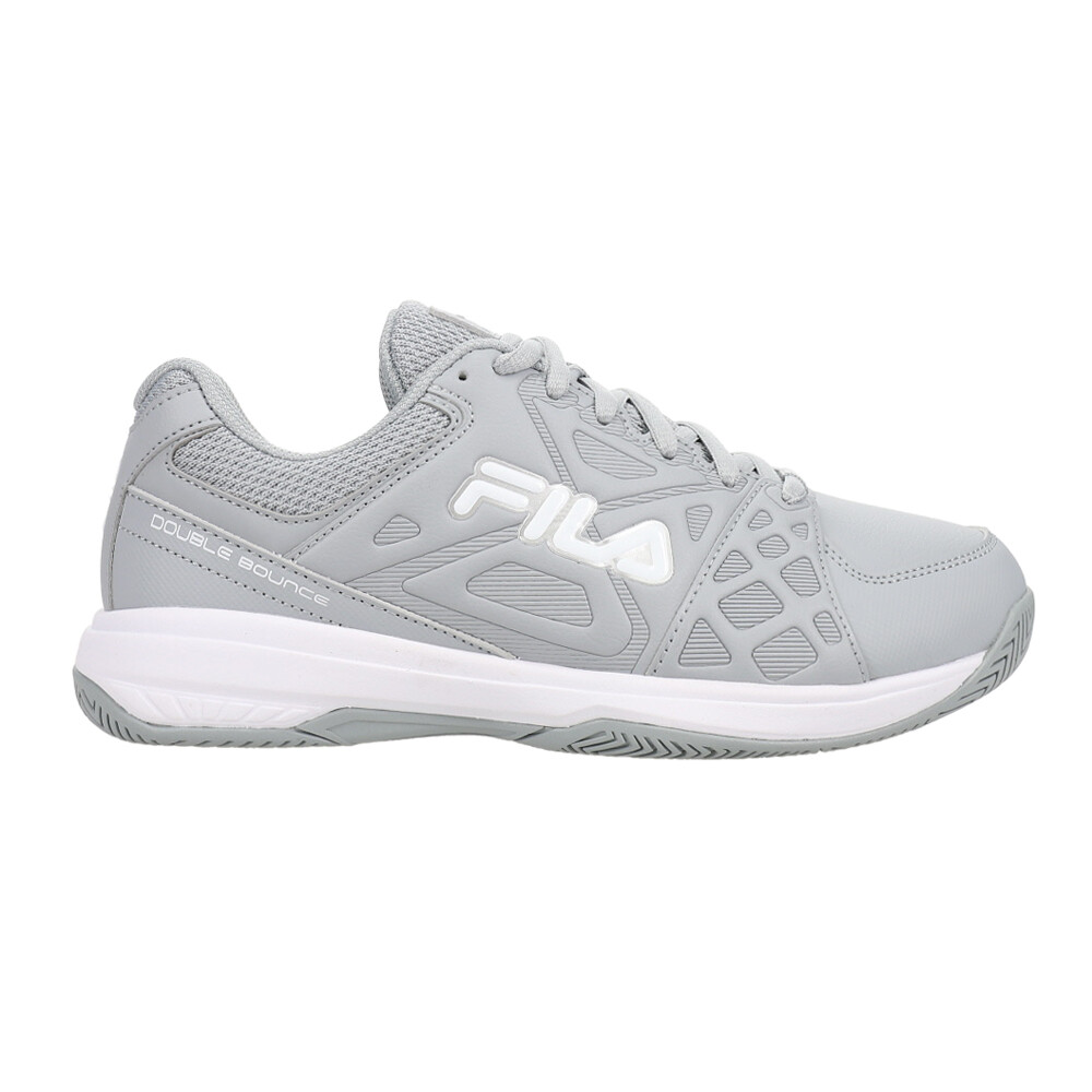 Fila Double Bounce 3 Pickleball Womens Grey Sneakers