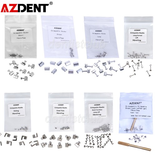 100 Pz Ganci Crimpabili Tubo Trasversale Gancio Ortodontico 10 - Foto 5