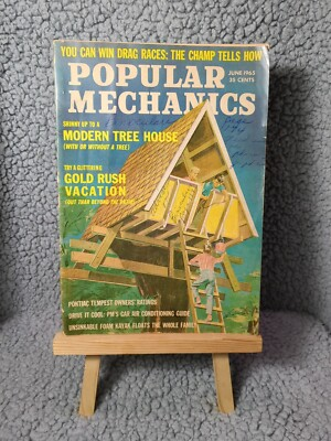 #ad #ad Popular Mechanics Magazine June 1965 Modern Tree House Gold Rush Vacation $2.99