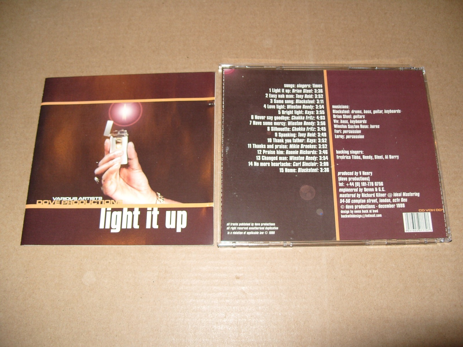 VARIOUS ARTISTS - LIGHT IT UP 1999 -CD EX+ / INLAYS VERY GOOD (F10)