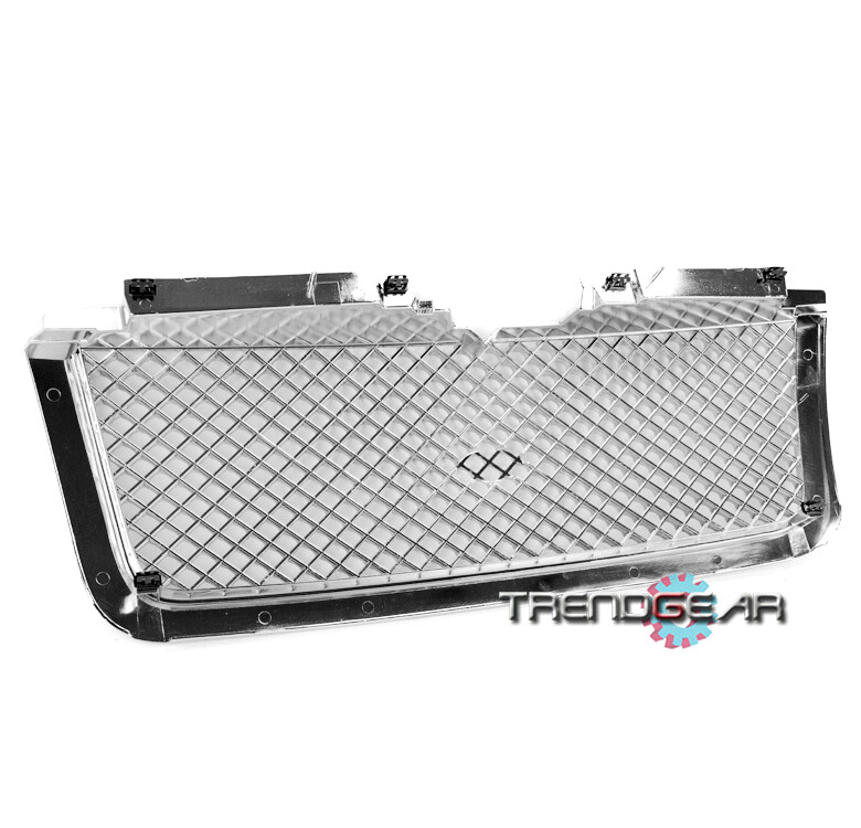 06 07 08 09 CHEVY TRAILBLAZER CHROME FRONT UPPER MAIN TOP MESH GRILLE
