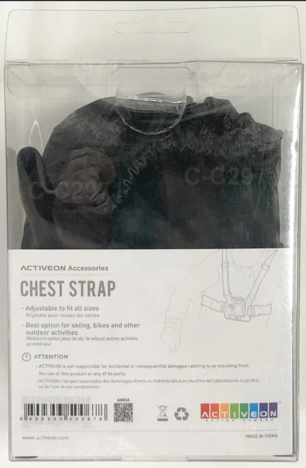 Correa de pecho ACTIVEON para cámaras de acción ACTIVEON Foto 3 de 4