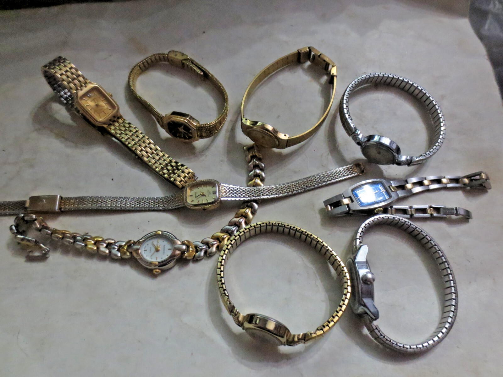 vintage Women's Ladies Quartz Watches Seiko Citizen Adolfo TImex