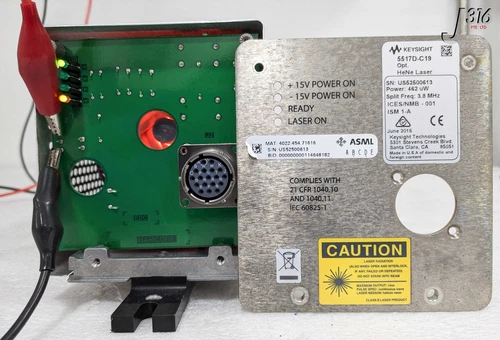 35314 KEYSIGHT LASER HEAD, POWER: 462uW, 3.8MHZ, ASML 4022.454.71616 5517D-C19