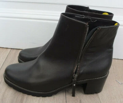 Peter Kaiser Bottines En Cuir Taille 40,5 Neu Brun - Photo 1/4