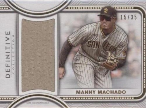 2017 Topps Definitive Collection Manny Machado Jumbo GU Patch Auto 
