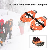 Manganese Steel Crampons Nylon Strap Non-slip Shoes Cover Outdoor Hiking 3w A5t0 Manganese Steel Crampons Nylon Strap Non-slip Shoes Cover Outdoor Hiking 3w A5t0