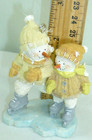 Russ Berrie Ice Sculpture Snowman Ornament Ice Skating Couple Holiday Figurine — photo 6