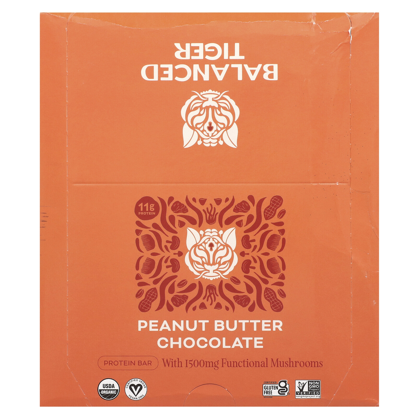 Протеиновый батончик, шоколад с арахисовым маслом, 12 батончиков, по 1,55 унции (44 г) каждый