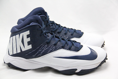 NIKE Football Cleats Men Sz 15 Blue Zoom Code Elite 3/4 Destroyer