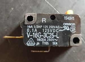 MIKROWELLE TÜRRIEGEL MIKROSCHALTER X 1 V-16G-3C25-L