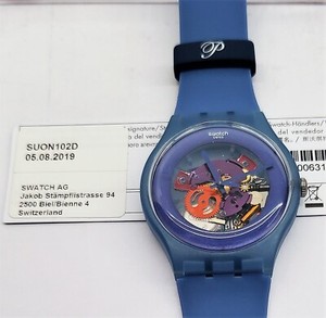 Swatch Club Watch 01/02 カラフルデザイン ウォッチ (腕時計