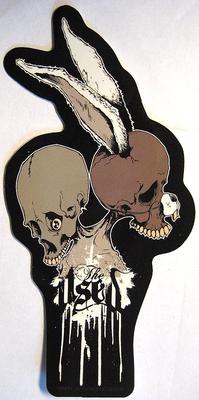 USED THE USED AUFKLEBER STICKER # 1 RABBIT SKULL ARTWORK 17x8cm