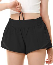 Girls Athletic Shorts with Liner Lightweight Running Shorts for Teen Girls Qu...