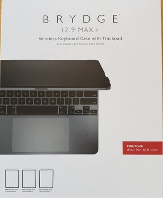 Brydge 12.9 MAX+ Bluetooth Keyboard Case w/ Trackpad for iPad Pro 12.9'' CIB