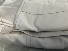 Sferra Giotto Sateen Full Queen Duvet Cover Set Bone 3p