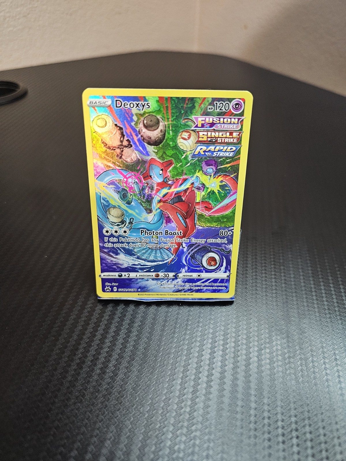 Deoxys GG12/GG70 Crown Zenith Galarian Gallery Holo Pokemon Card NM