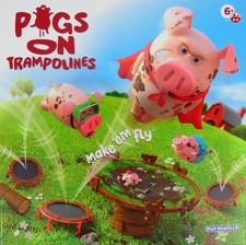 Pigs On Trampolines Board Game - PlayMonster - 2-3 Players - (6+) - Complete