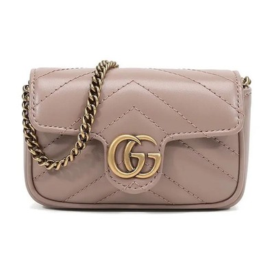 Gucci GG Marmont Card Bag Zero Wallet Shoulder Bag Women's 4.7x1.3x2.7 in