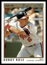 1992 O-Pee-Chee Premier Bobby Rose California Angels #169