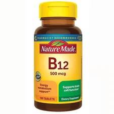 Nature Made Vitamin B-12 500 mcg 100 Tabs