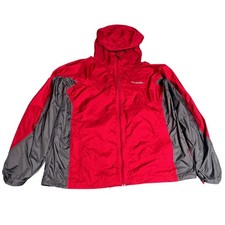 Columbia Hooded Windbreaker Full Zip Rain Jac...