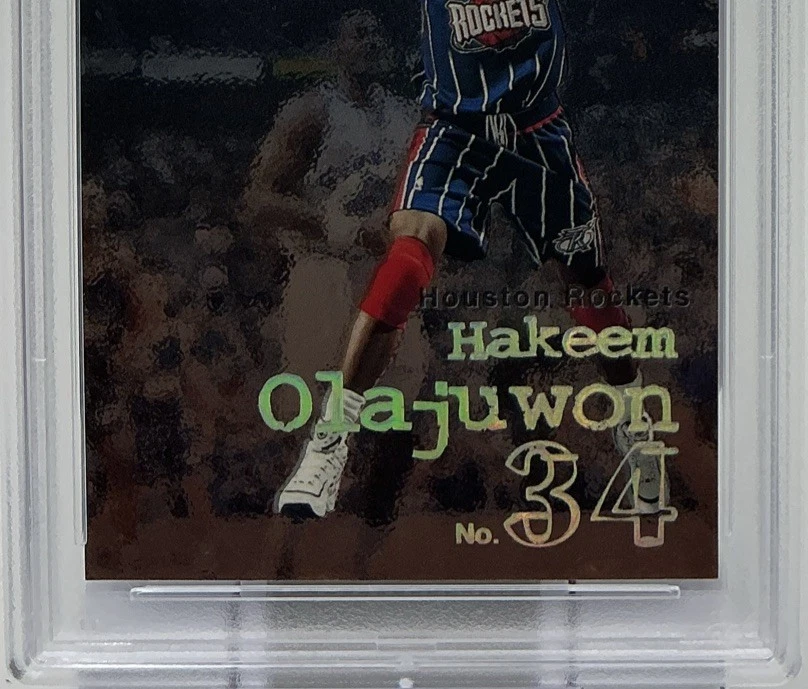 Hakeem Olajuwon PSA 9 - 1998 Skybox Molten Metal -Defense Wins Championships - Image 3 of 4