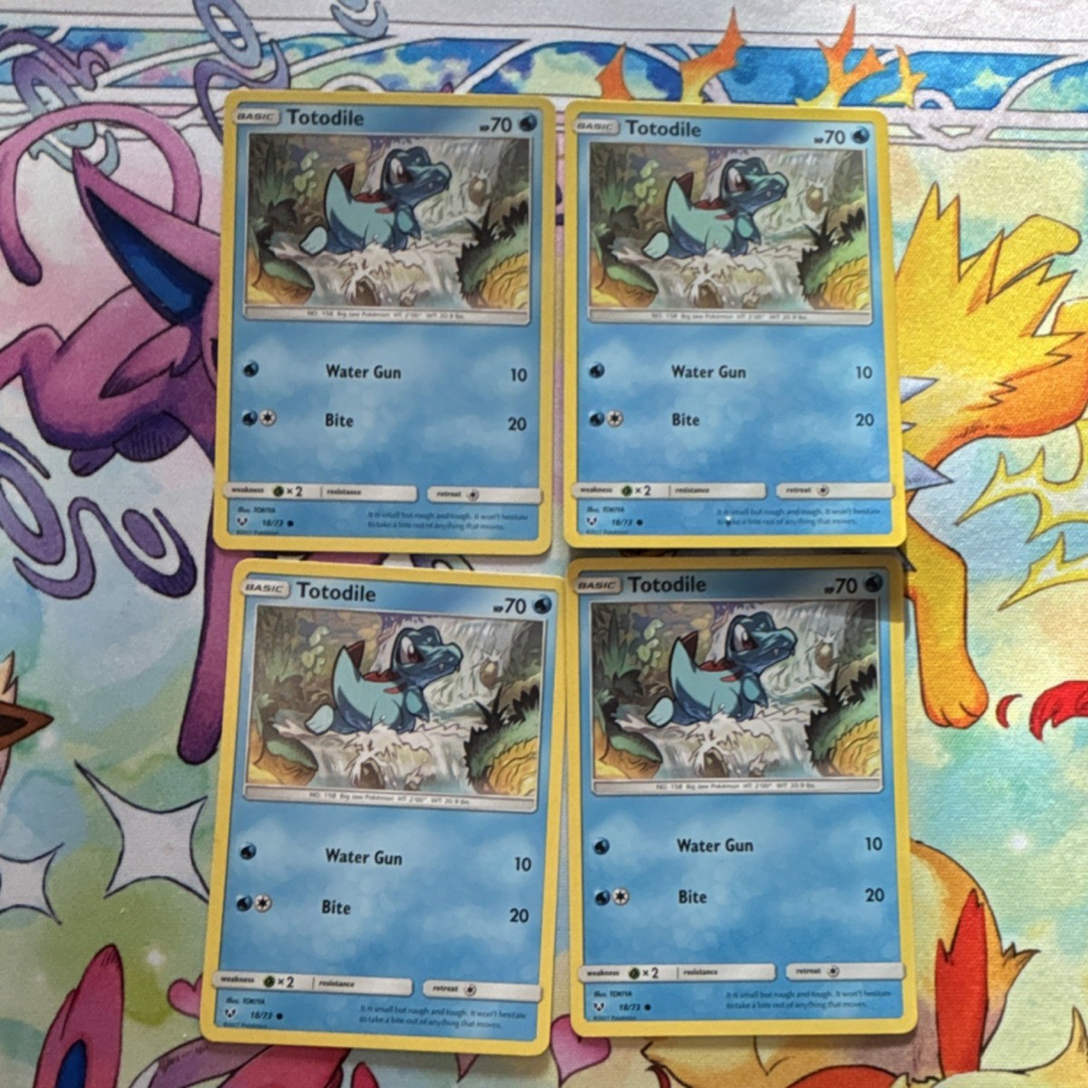 shiny totodile pokemon card (1) Pokémon Totodile 18/73 - Shining Legends