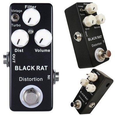 MOSKY BLACK RAT Distortion Guitar Effect Pedal Classic T-turbo Rat Distortion US