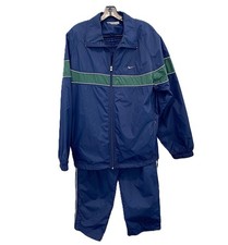 NIKE NAVY TRACK SUIT LINED AND VENTILATED WINDBREAKER - Size LARGE