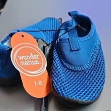 Wonder Nation Youth Water Shoes Blue Size 7-8 for Water Sports