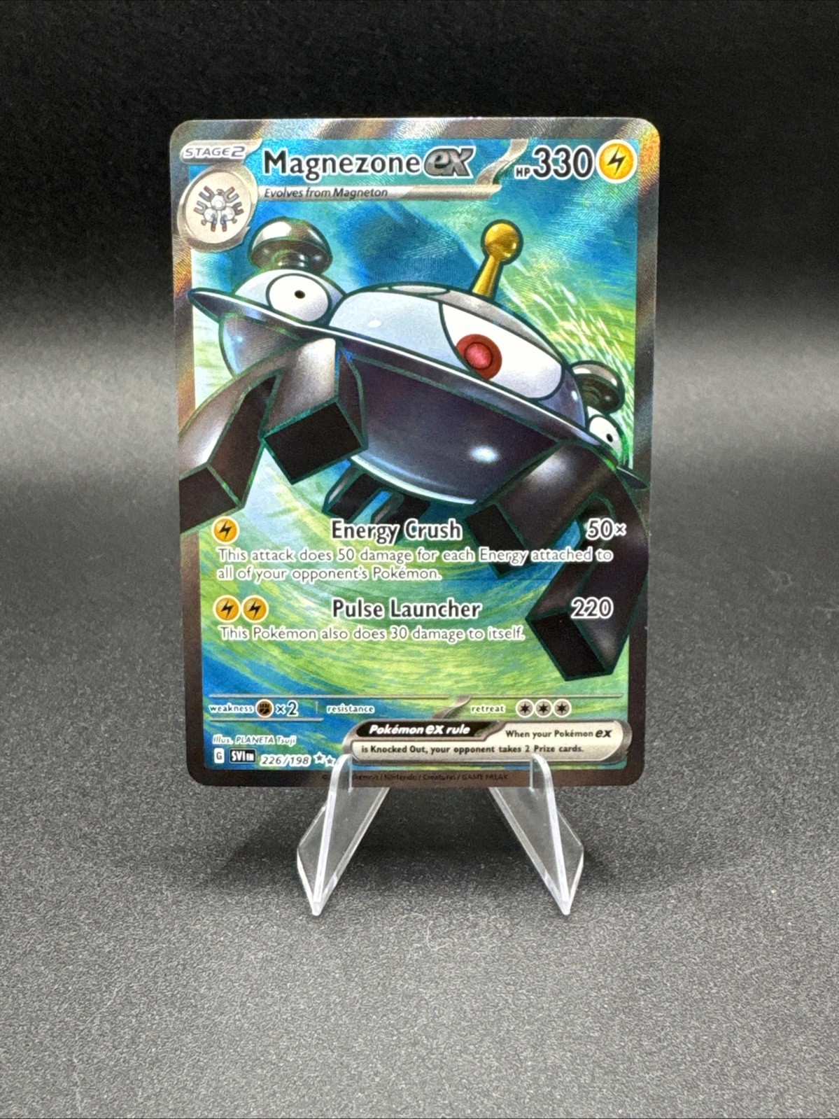 Magnezone Ex 226/198 Scarlet & Violet Ultra Rare Full Art Card pokemon TCG NM
