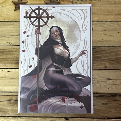 MARIAN HERETIC # 1 JUSTINE FLORENTINO NYCC EXCLUSIVE VIRGIN VARIANT