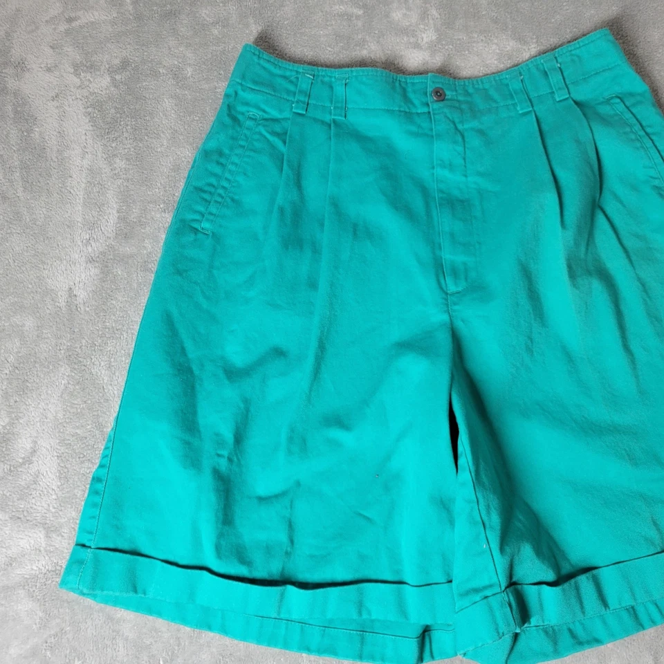 Pantalones Cortos Westbound Para Mujer 18 Plus Cremallera Azul Puño Dobladillo Algodón Informal Bolsillos Foto 4 de 4