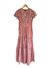 ME+EM Tea Dress SIZE UK 6 Flower Print Multicolour Floral Ditsy Maxi 