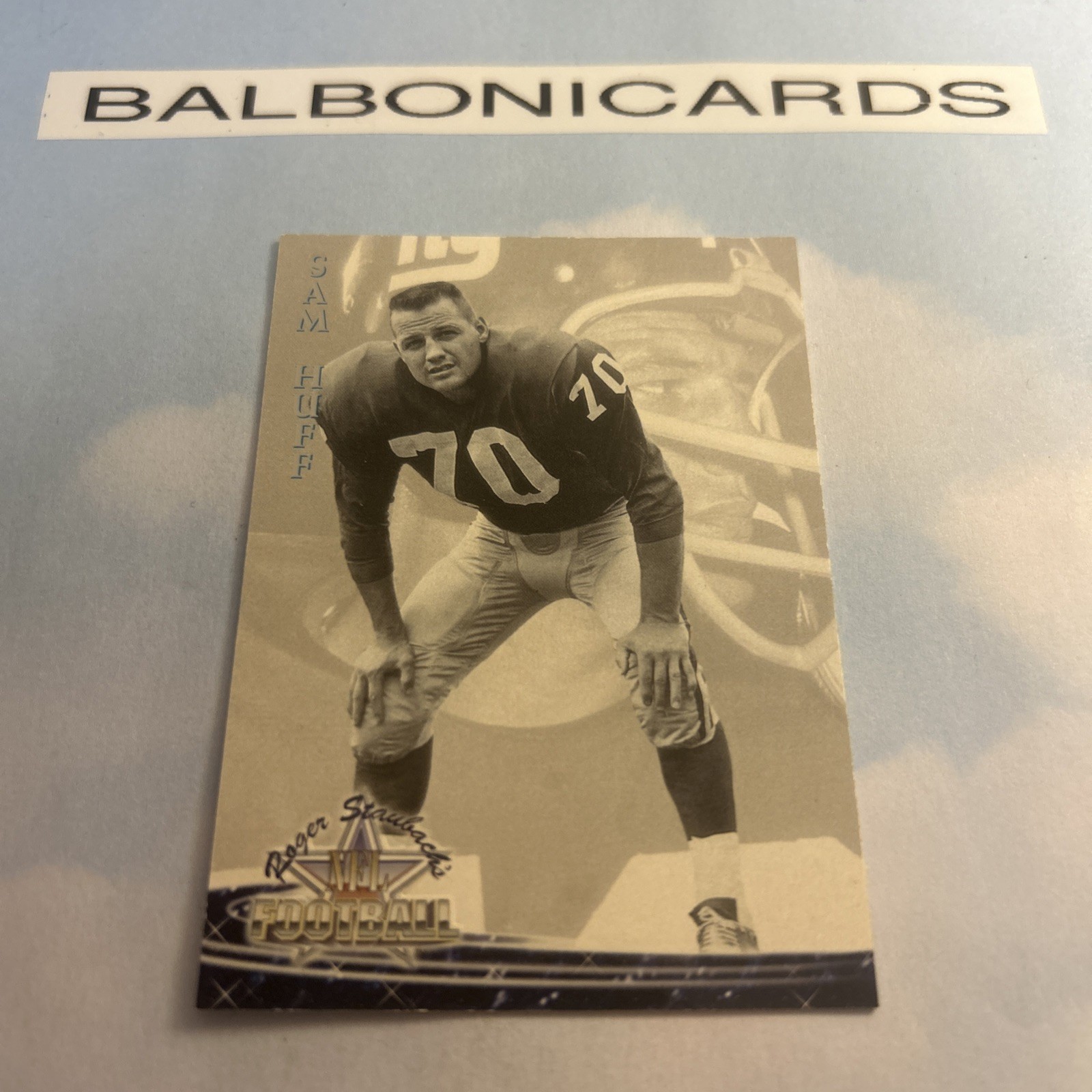 1994 Ted Williams Card Company Roger Staubach's NFL Football - Sam Huff #39 NM+