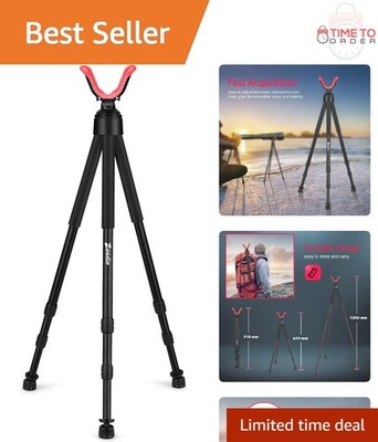 Tripod Hunting Rest Aluminum Pink 28.7in Support with Foam Grip and Twist Locks
