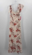 Pre-Owned Reformation Orange Size 2 Floral Maxi Sleeveless Dress