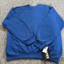 Vintage Tultex 90s Blue Sweatshirt Size L New W/ Tags MEN  S Large
