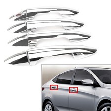 Door Handle Cover Molding Trim Chrome Fit Hyundai Accent Solaris Verna 2011-16
