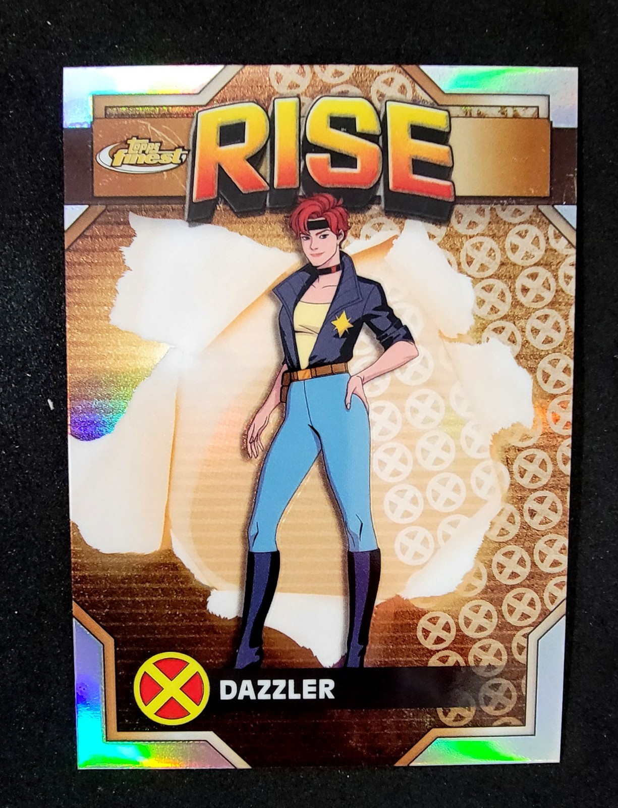 2025 Topps Finest X-Men '97 DAZZLER Refractor Common Rise #28 Marvel