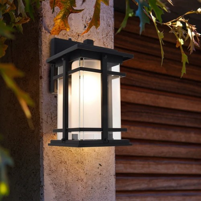 #ad Lutec Craftsman Style Outdoor LED Wall Lantern Light Matte Black 810 Lumen Bulb $48.50