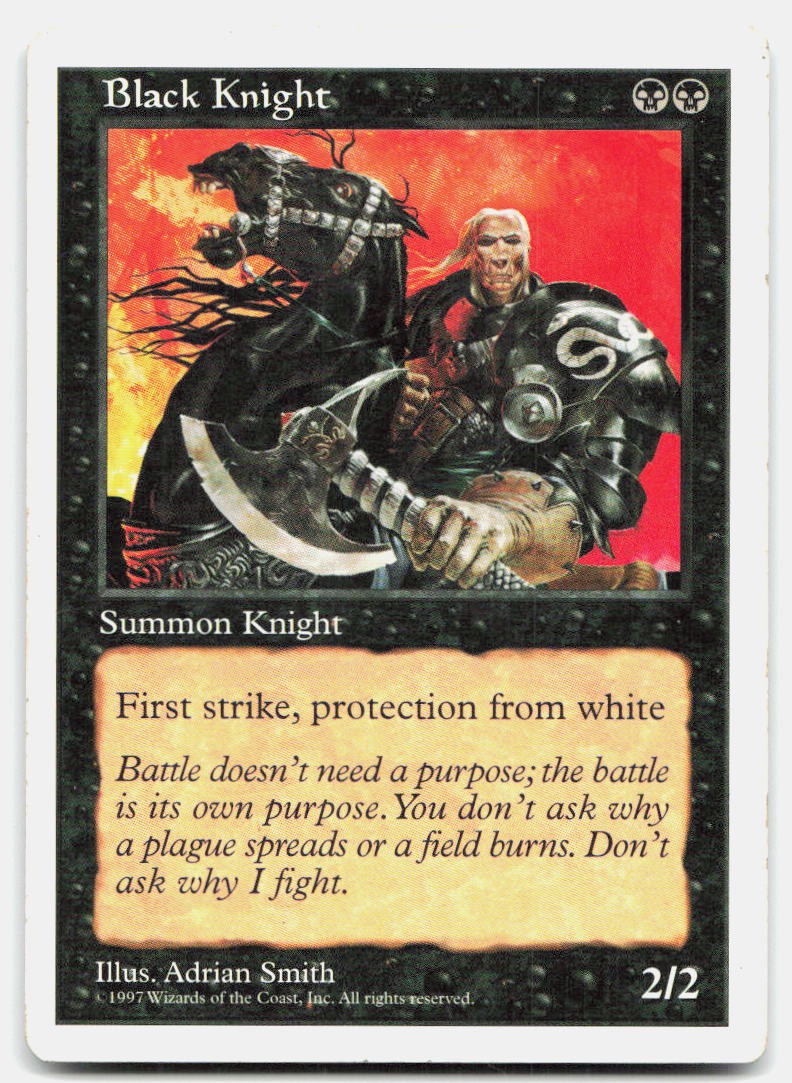 Black Knight 7 Uncommon Anthologies Magic: The Gathering Lightly Played
