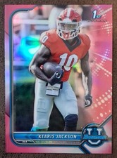 Kearis Jackson RC 2021 Bowman U Chrome #27 1st Pink Refractor Georgia Bulldogs