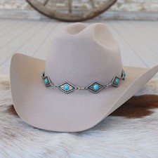 Diamond Concho Hat Band for Cowboy Hats
