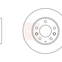 Apec Bremsscheibe Vorne Mazda 6 GG 2002-2008 Einzel DSK2150