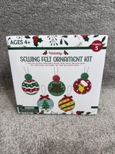 5 Christmas Ornament Felt Craft Kit: Make Your Own " Crafts for kids Sewing