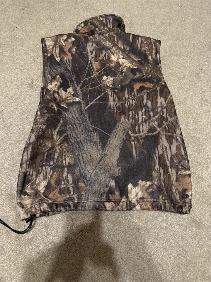 Chaleco polar camuflado roble musgo vintage. Talla mediana. 100% poliéster  Foto 2 de 4