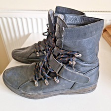 Rudolf Dassler Puma Schuhfabrik Black High Top Trainers Retro 2009  Size 8